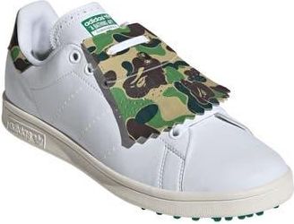 adidas Stan Smith x BAPE Golf Shoe in White/White/Green at Nordstrom Rack, Size 11