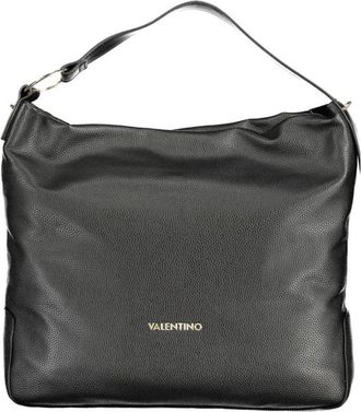 Valentino Pebbled Leather Hobo - Dames - Handtassen - Zwart - ONE Size - Leer - Tassen