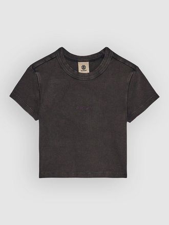 Element Lowcase Crop T-Shirt schwarz