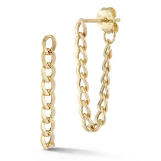 Ember Fine Jewelry 14K Gold Chain Drop Earrings