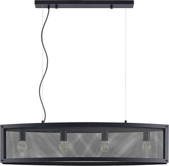 Lindby L&aacute;mpara Colgante mizgin En Negro De Metal - Lindby