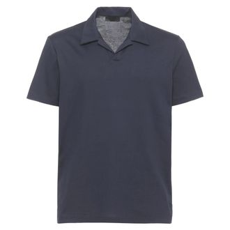 Dondup Polo Shirts, male, Blue, Size: XL Universe Cotton Polo