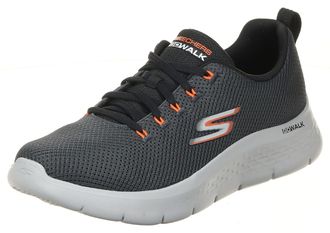 Skechers Mens Go Walk Flex Vespid Sneaker, Charcoal and Black Textile, 12 UK
