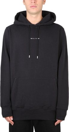 Alyx Black Hoodie With Drawstring Hood