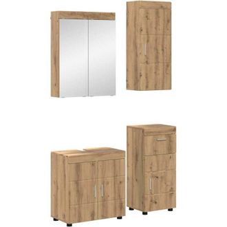vidaXL Bathroom Furniture Set TULUM Artisan Oak Engineered Wood vidaXL