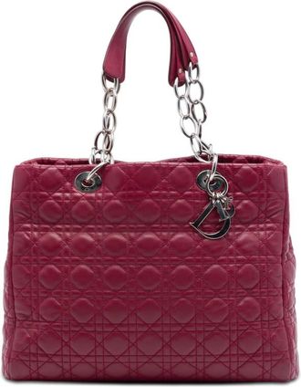 Dior Pre-owned Dior Large Lambskin Cannage Lady Dior Soft Shopping Tote Ladies I3C6JVRLJ57XN174