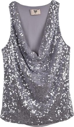 Aniye By Total Paillettes Top - Dames - Tops zonder mouwen - Grijs - 2XS - Polyester - Tops