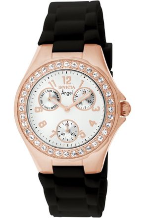 Invicta Angel 1645 Dames Horloge - Quartz Uurwerk - Roestvrij Staal met witte Wijzerplaat - 38mm