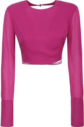 Andamane Lea Open Back Silk Blouse