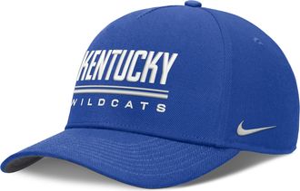 Nike Kentucky Sideline Practice Rise Nike Mens Dri-FIT College Adjustable Hat in Blue | NC064EVNKY-RKB