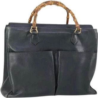 Gucci Pre-owned Handbags, female, Black, Size: ONE SIZE Pre-owned Vintage Handbag