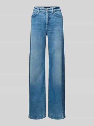 Marc Cain Wide Fit Jeans im Used-Look in Marine, Gr&ouml;&szlig;e 44