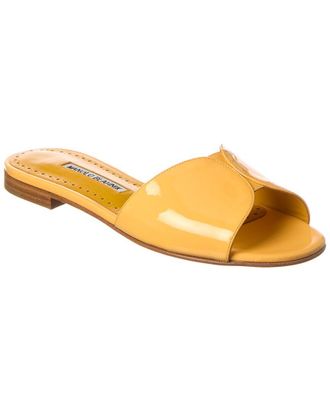 Manolo Blahnik Houramu Patent Sandal