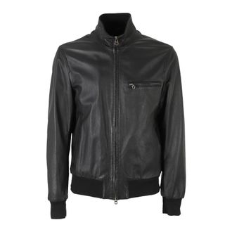 STEWART Elegante Newton Lammy Stijl Jas - Heren - Leren en Su&egrave;de Jassen - Zwart - XL - Leer - Jassen