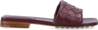 Bottega Veneta Maroon Slip On Flats