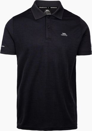 Trespass Mens Trespass Mens Mckay Active Polo Shirt - Black - Size: 40