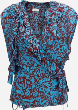 Dries Van Noten Blusa in cotone stampato Woman 38