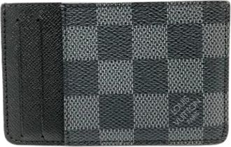 Louis Vuitton Pre-owned Wallets, male, Black, Size: ONE SIZE Pre-owned Canvas wallets