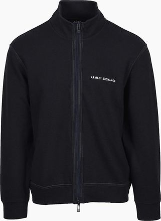 A|X Armani Exchange Mens ARMANI EXCHANGE FULL ZIP SWEATSHIRT DEEP NAVY - Size: 38