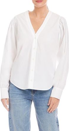 Fifteen Twenty Cotton Poplin Button-Up Shirt in Off White at Nordstrom, Size X-Small