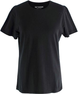 Battistoni Black Basic T-shirt Size L