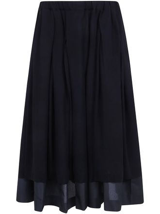 Comme Des Gar&ccedil;ons Midi Skirt Polyester Tropycal