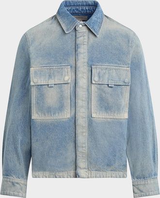 Hudson Men & apos;s Flap-Pocket Denim Jacket