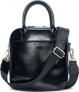 Junya Watanabe leather crossbody bag - women - Alligator Leather - One Size - Black