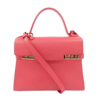 Delvaux Pre-owned Tempete Supple Calf Bag - Dames - Pre-owned - Roze - Maat: ONE Size Leer