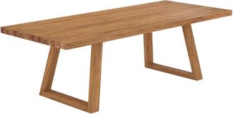 Rendez-Vous D&eacute;co Mesa de jard&iacute;n rectangular de madera de teca reciclada 10 personas