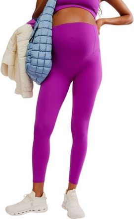 Free People x Hatch Never Better Maternity Leggings in Fluorenscent Berry at Nordstrom Rack, Size X-Small