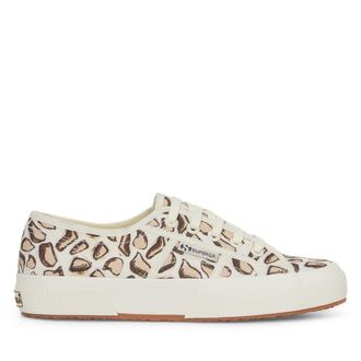 Superga Womens/Ladies 2750 Giraffe Print Trainers (Beige Natural) - Leopard - Size UK 3.5