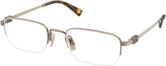 Miu Miu Demo Rectangular Ladies Eyeglasses MU 52WV 26C1O1 53