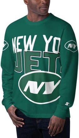 Starter Mens Starter Green New York Jets Clutch Hit Long Sleeve T-Shirt at Nordstrom, Size Small