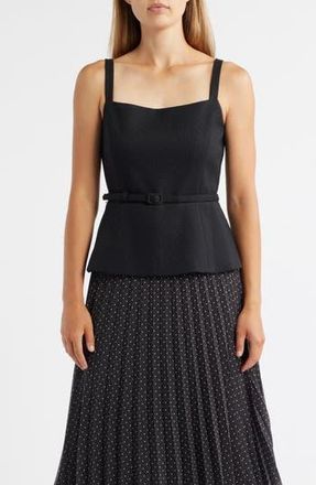 Julia Jordan Sleeveless Mixed Media Midi Dress in Black at Nordstrom Rack, Size 16