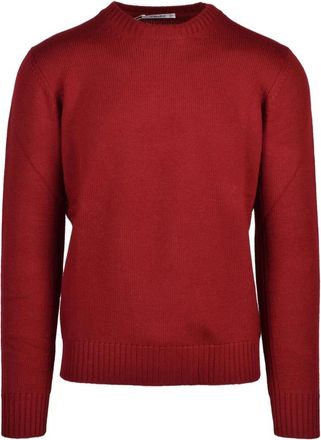 KANGRA Truien & Vesten, Heren, Rood, L, Wol, Maglione Girocollo