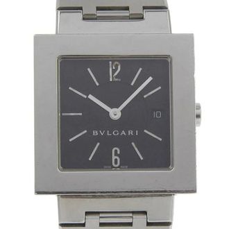 Bulgari Pre-owned Watches, unisex, Black, Size: ONE SIZE Pre-owned Stainless Steel Watch
