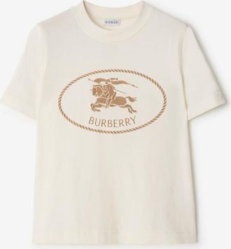 Burberry Knight Stamp Cotton T-shirt