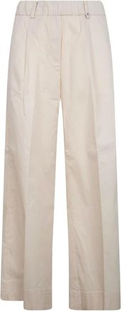 Myths Wijde broek - Dames - Wijde Broeken - Wit - 2XS - Broeken