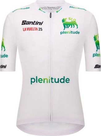 Santini La Vuelta White Jersey Velotrikot für Herren | weiß