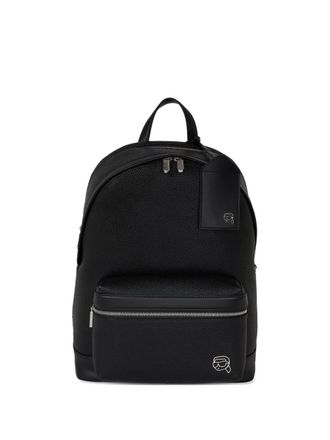 Karl Lagerfeld Ikon backpack - men - Recycled Polyurethane/Polyurethane - One Size - Black
