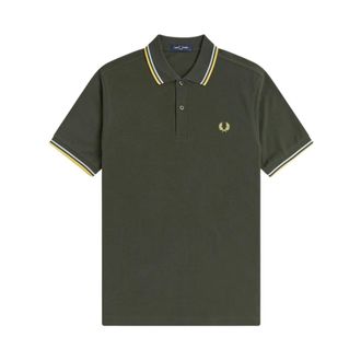 Fred Perry Polo Shirts, male, Green, Size: M M3600 Polo