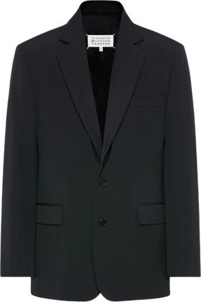 Maison Margiela Enkelrij broek blazer van wol - Heren - Blazers - Zwart - M - Wol - Jassen