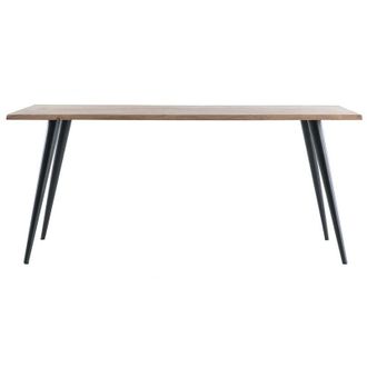 Miliboo Tavolo da pranzo in acacia e metallo L175 edge