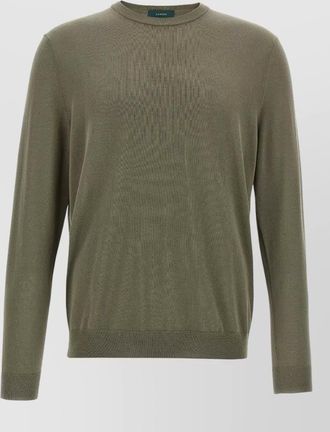 Zanone cotton crew-neck long-sleeve jumper