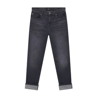7 For All Mankind Jeans, Dames, Zwart, W29, Denim, Slim-fit Jeans