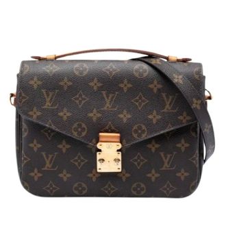Louis Vuitton Pre-owned Pochette Metis - Dames - Pre-owned - Bruin - Maat: ONE Size Leer
