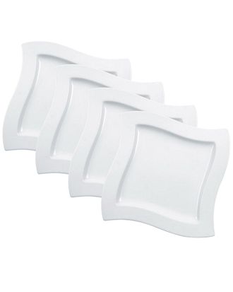 Villeroy & Boch Set Of 4 New Wave Square Dinner Plates