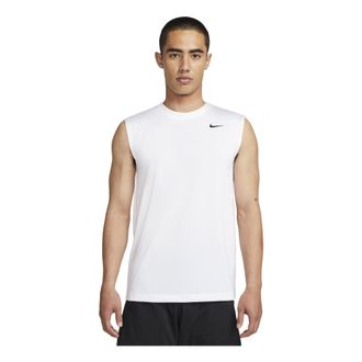 Nike Dri-FIT Legend Sleeveless T-Shirt White Black DX0992-100