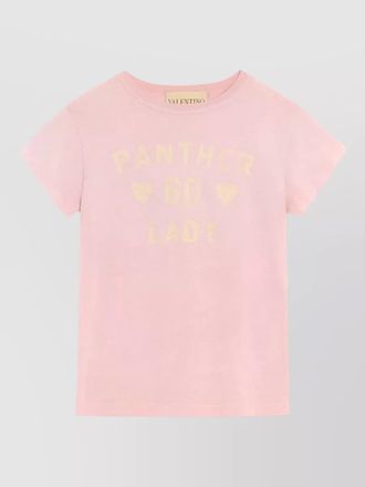 Valentino Garavani panther lady cotton jersey t shirt